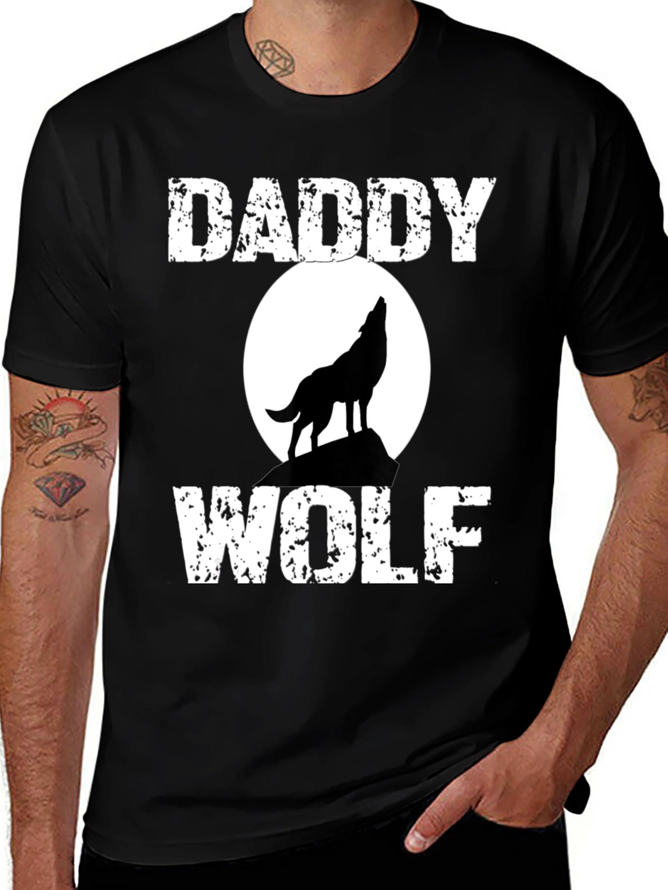 Daddy Wolf T-Shirt - Fathers Day Gift
