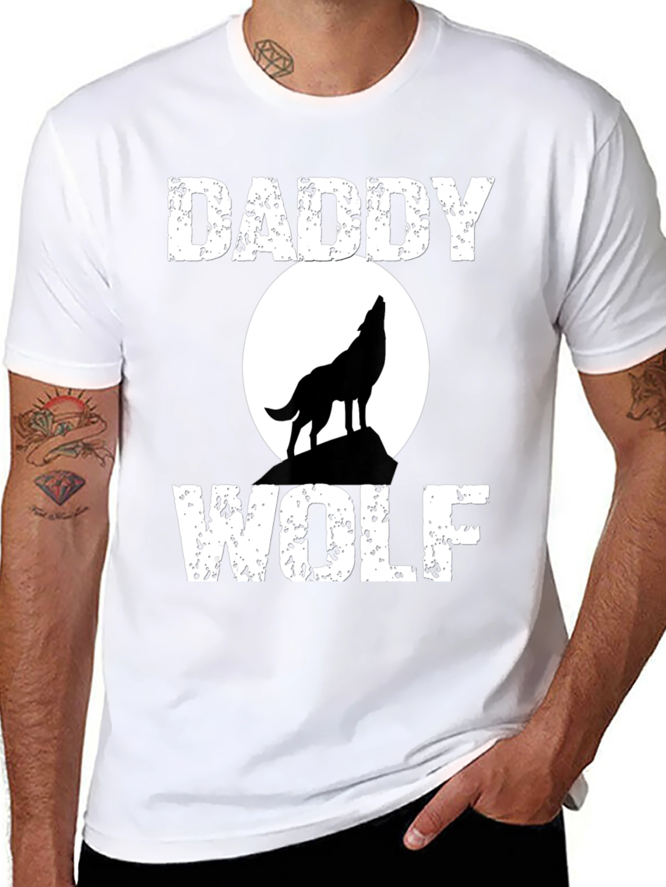 Daddy Wolf T-Shirt - Fathers Day Gift