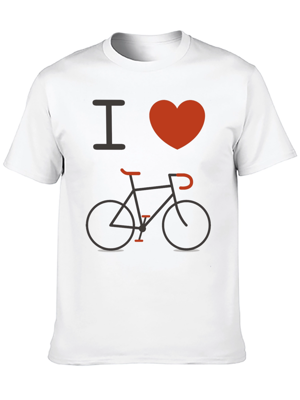 I Love Biking Black T-Shirt