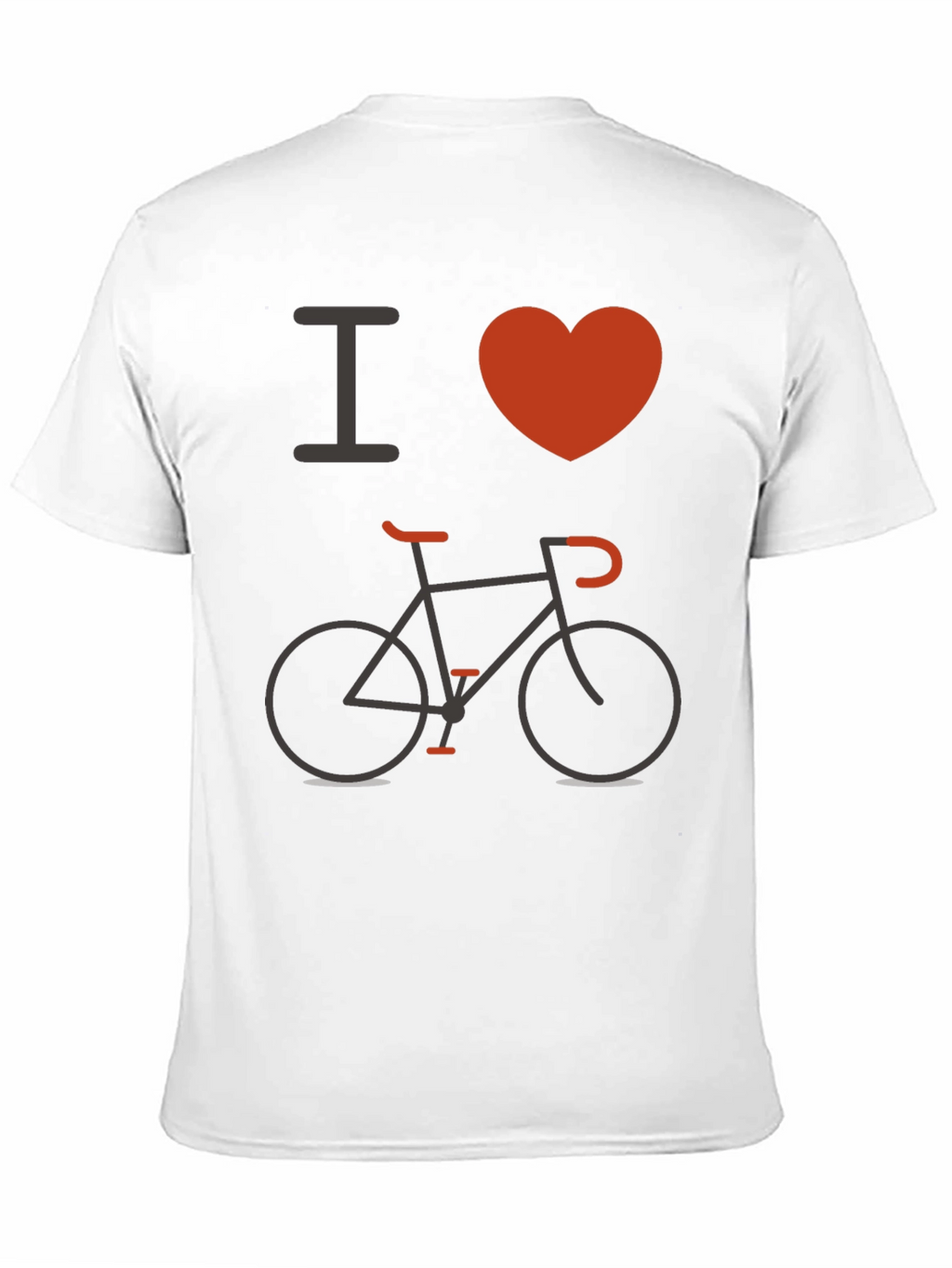 I Love Biking Black T-Shirt