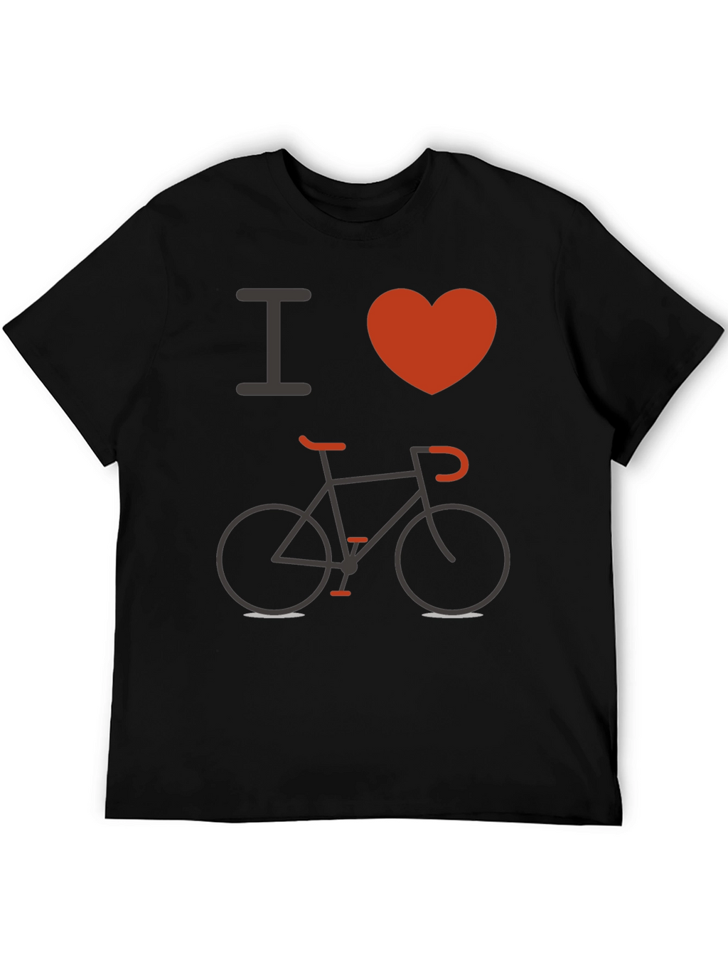 I Love Biking Black T-Shirt