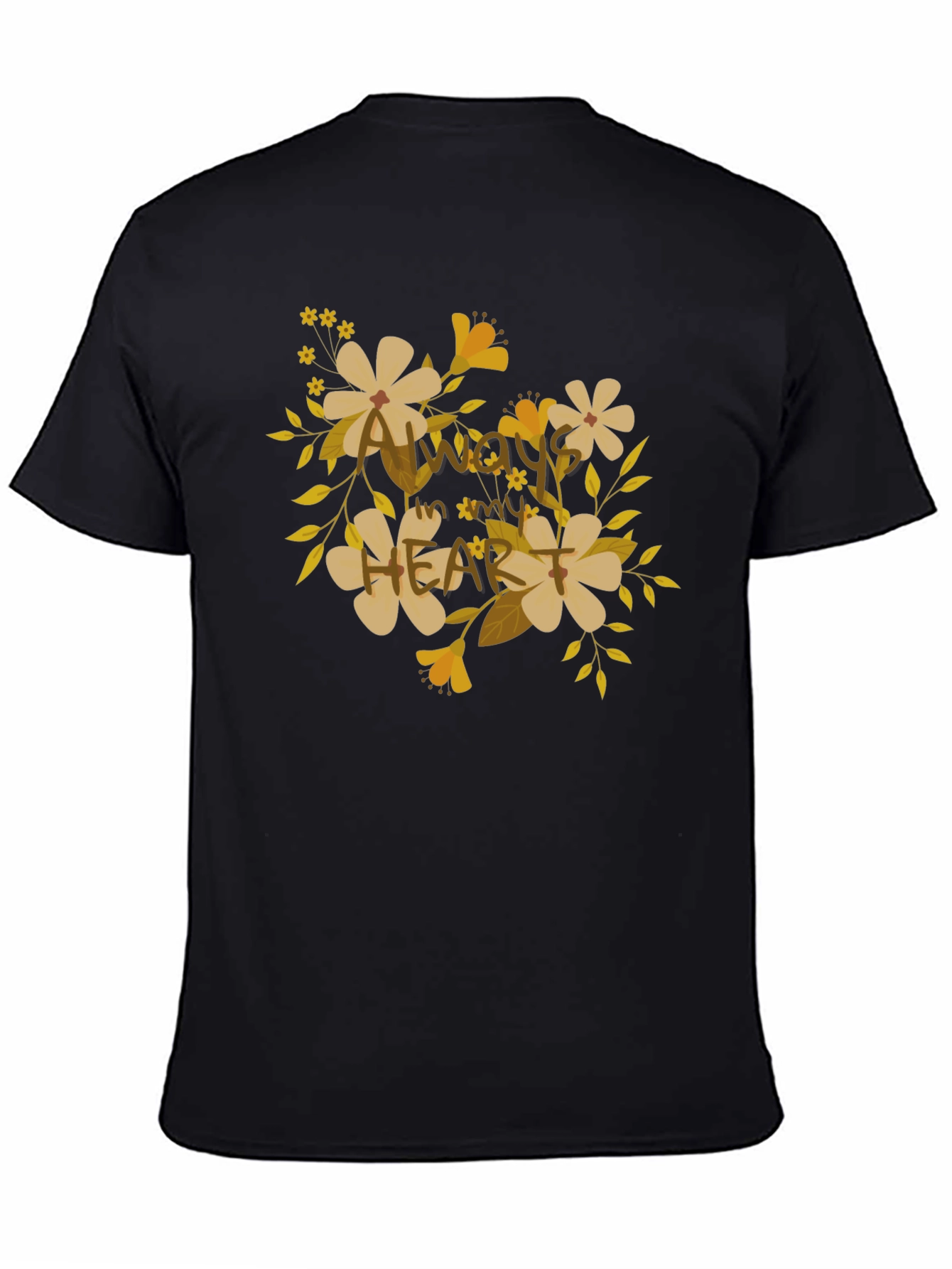 Floral Heart Graphic T-Shirt - Always in My Heart