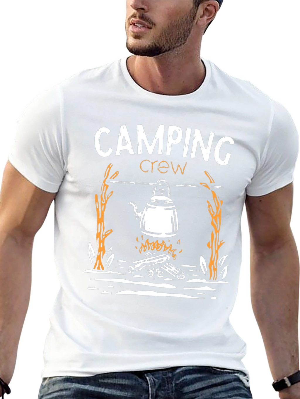 Camping Crew Graphic Tee - Adventure Ready!