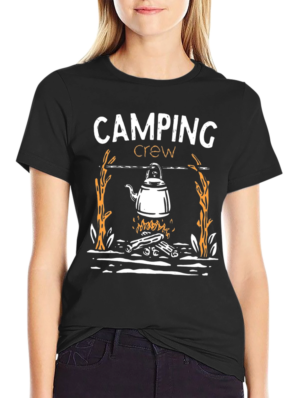 Camping Crew Graphic Tee - Adventure Ready!