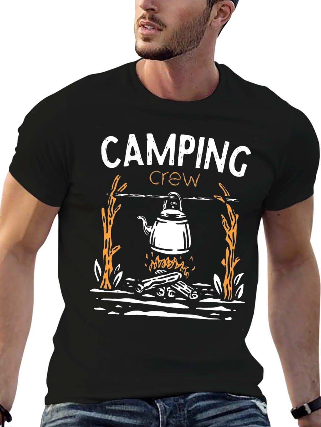 Camping Crew Graphic Tee - Adventure Ready!