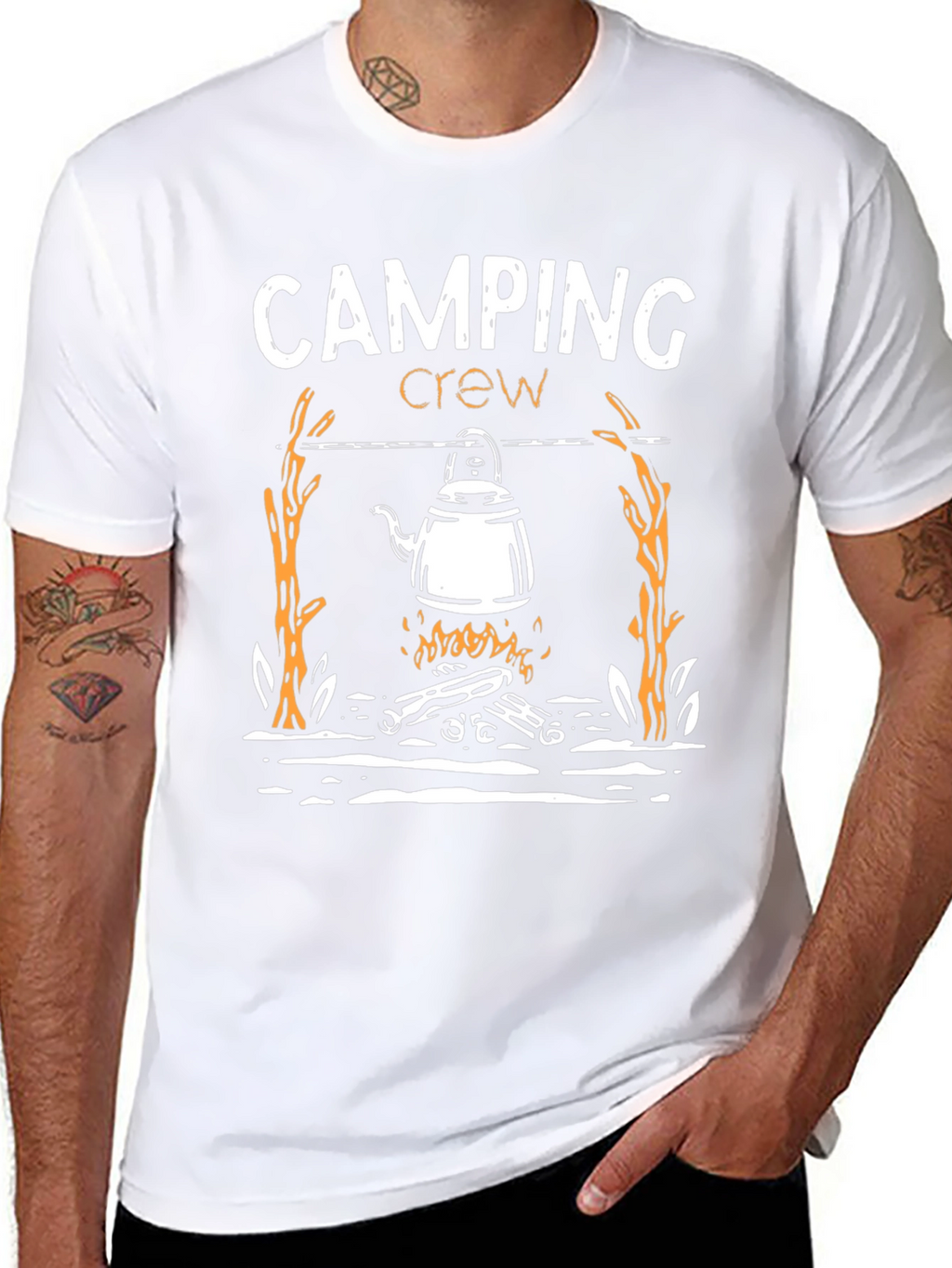 Camping Crew Graphic Tee - Adventure Ready!