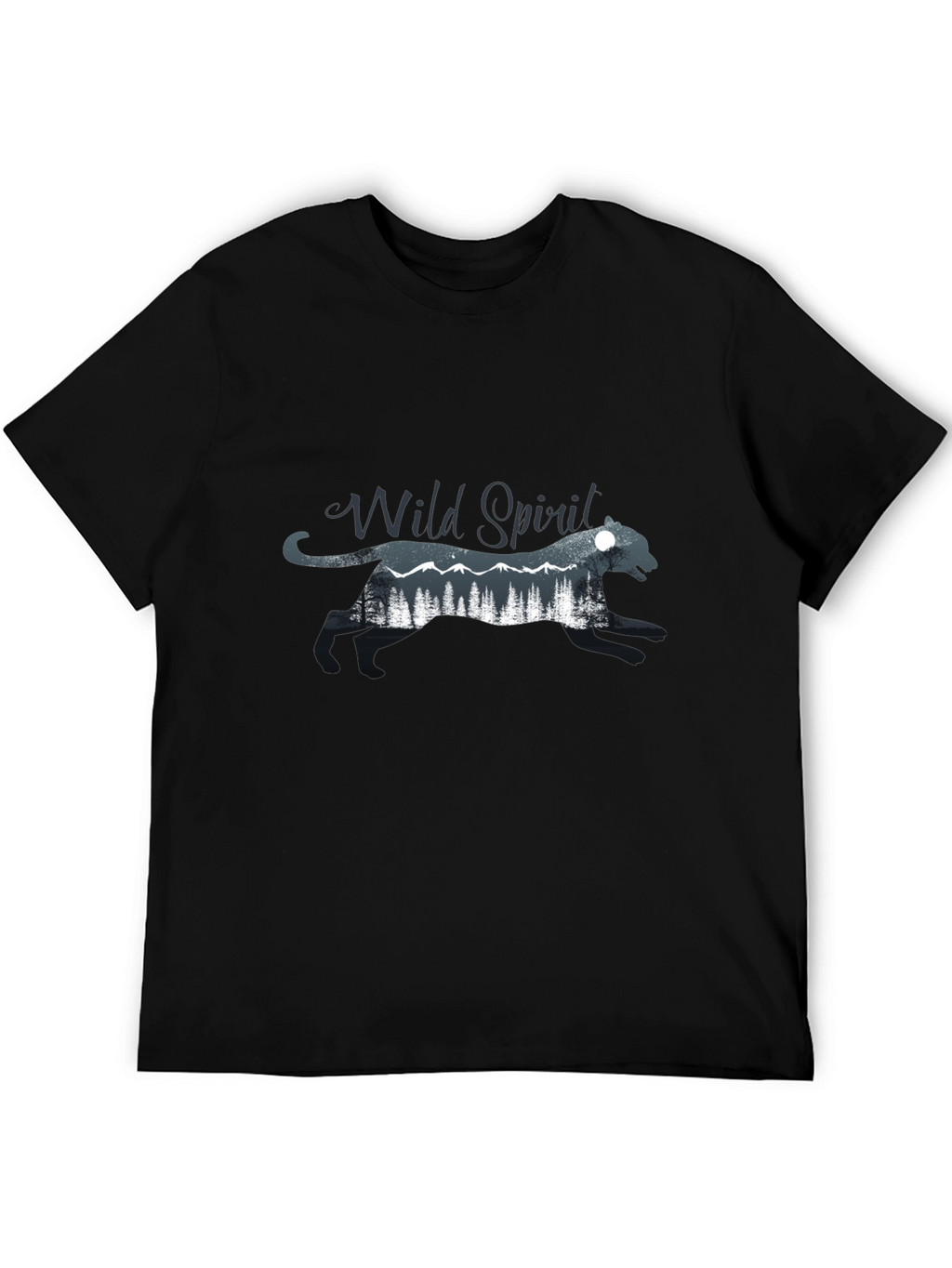 Wild Spirit Graphic Black T-Shirt