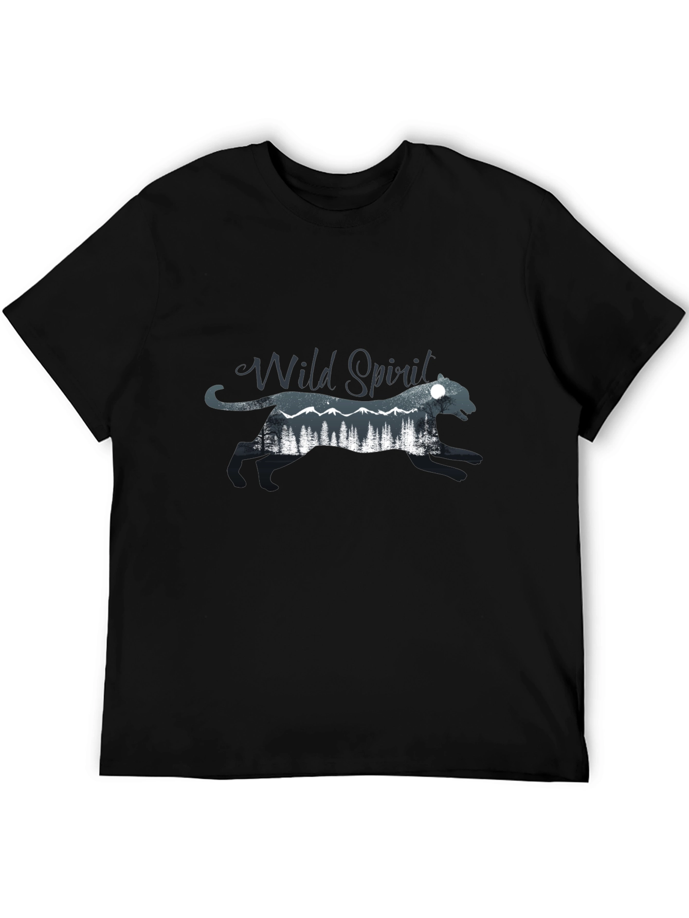 Wild Spirit Graphic Black T-Shirt