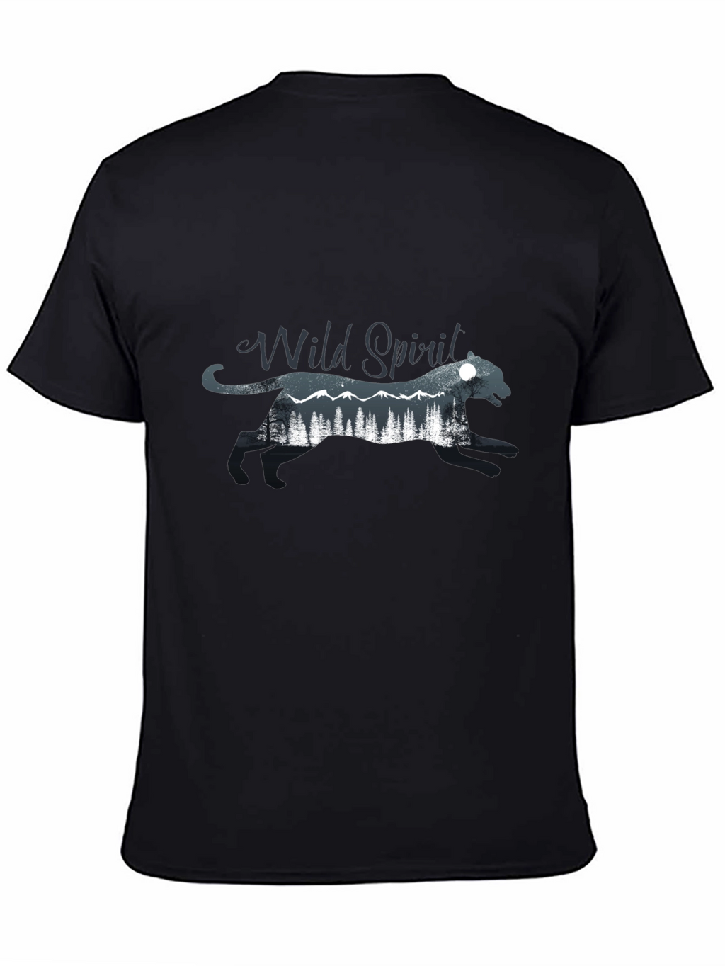 Wild Spirit Graphic Black T-Shirt
