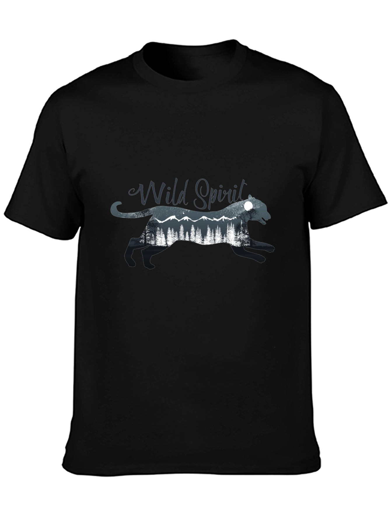 Wild Spirit Graphic Black T-Shirt