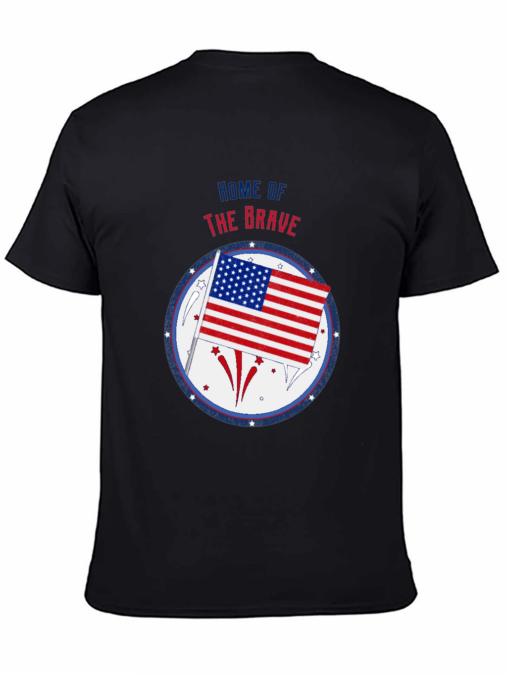 Patriotic Home of the Brave Graphic Tee