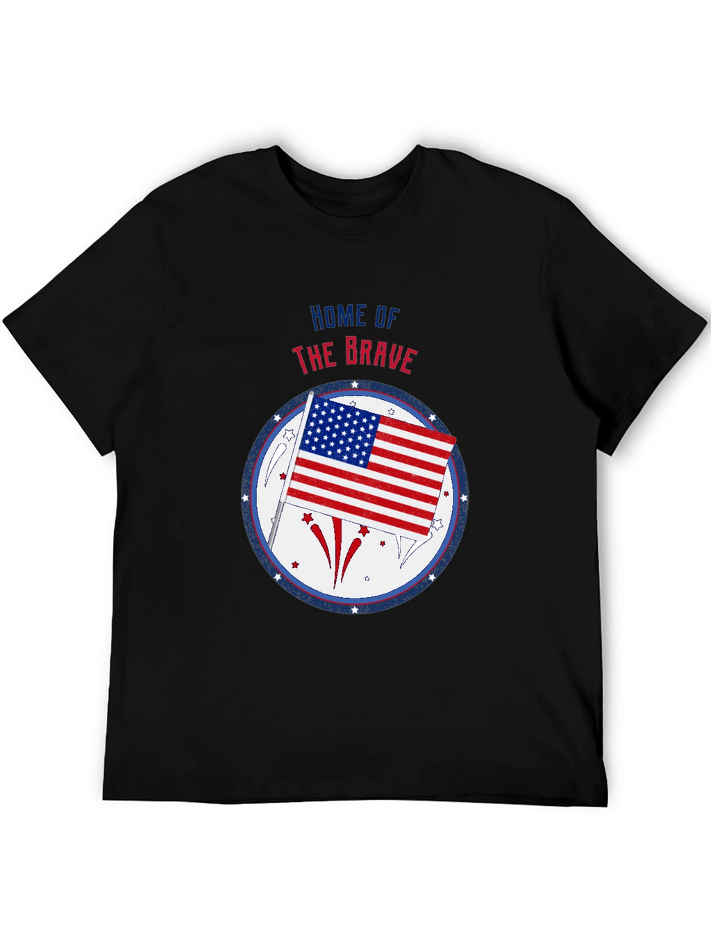 Patriotic Home of the Brave Graphic Tee