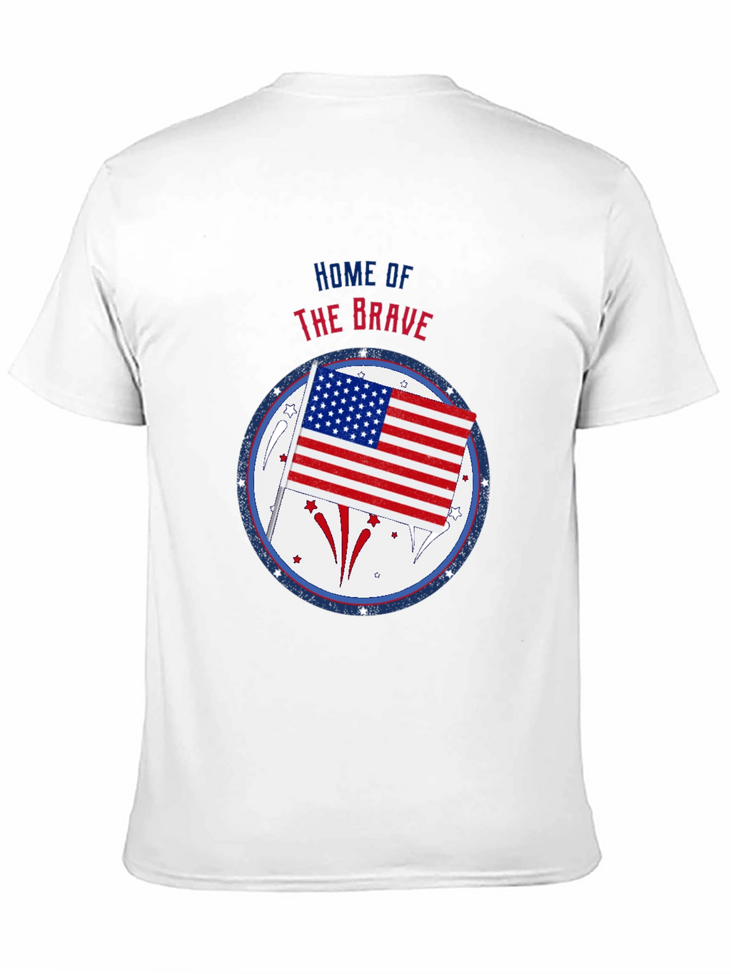 Patriotic Home of the Brave Graphic Tee