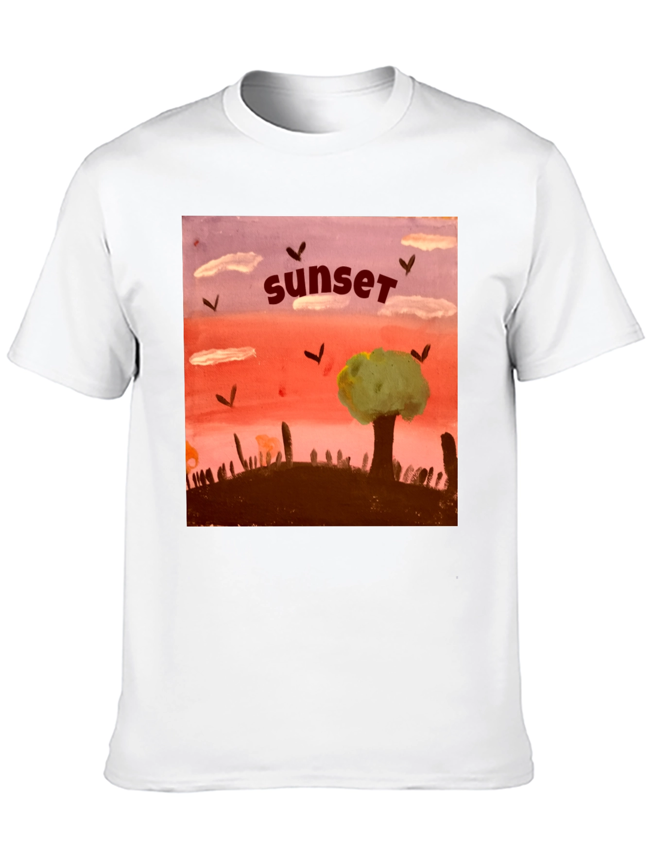 Sunset Graphic T-Shirt - Unique Artistic Design