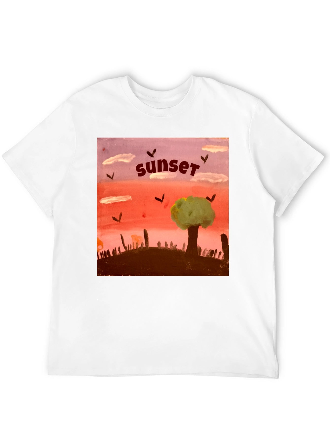 Sunset Graphic T-Shirt - Unique Artistic Design