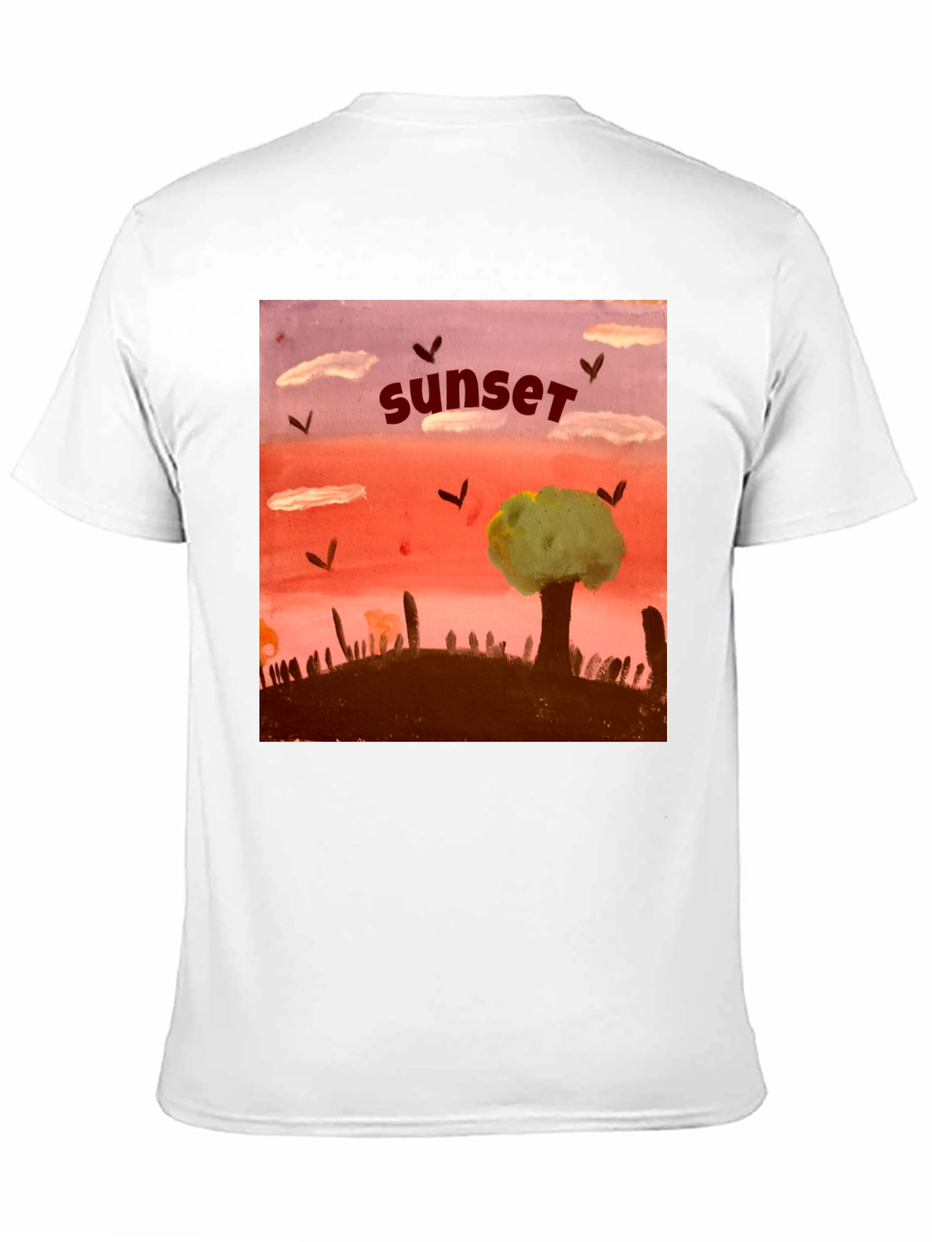 Sunset Graphic T-Shirt - Unique Artistic Design