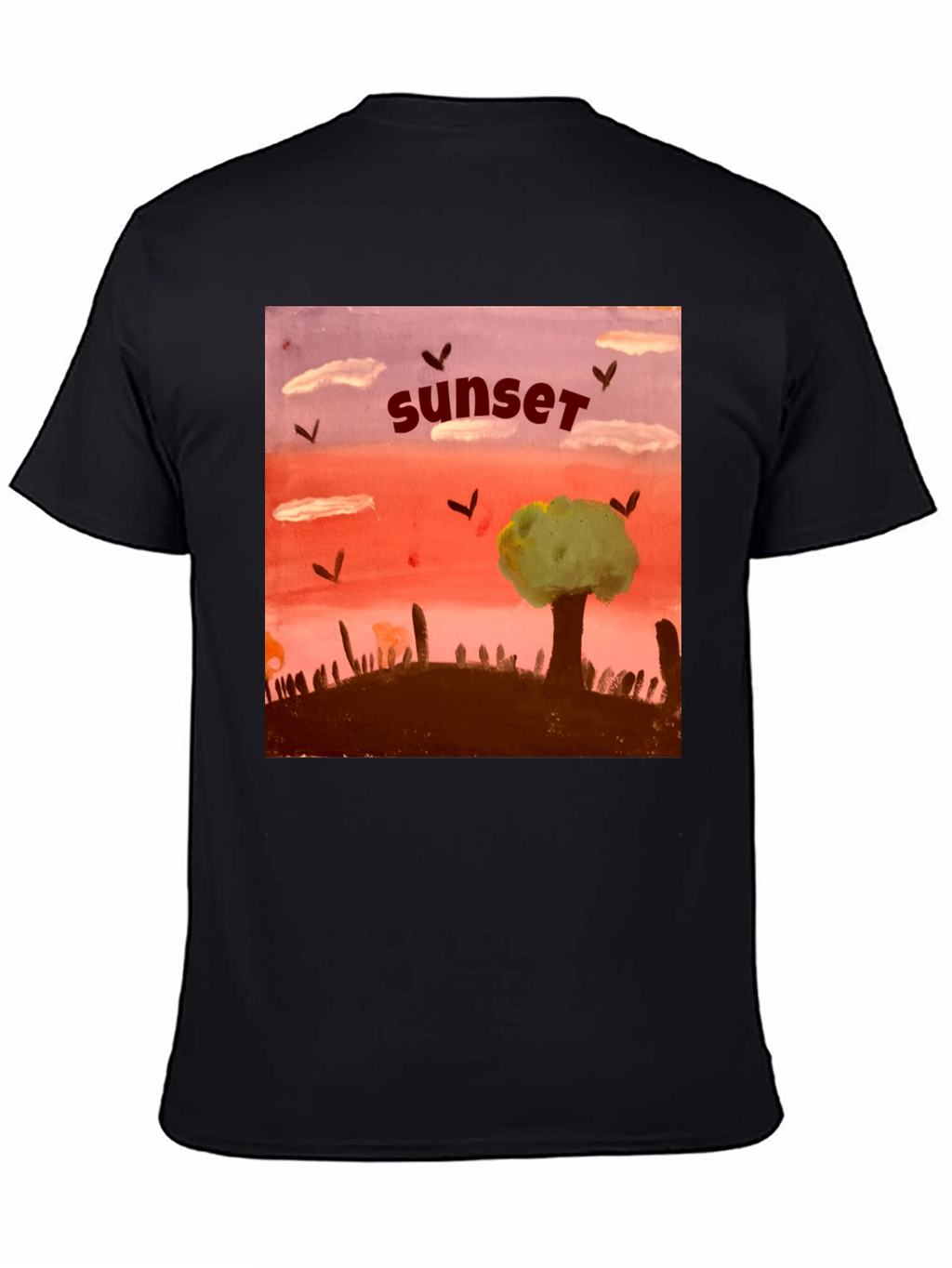 Sunset Graphic T-Shirt - Unique Artistic Design