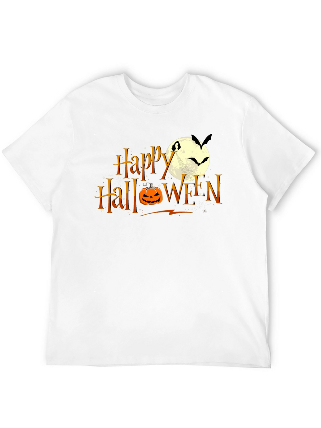 Happy Halloween T-Shirt: Pumpkin Moon Bats