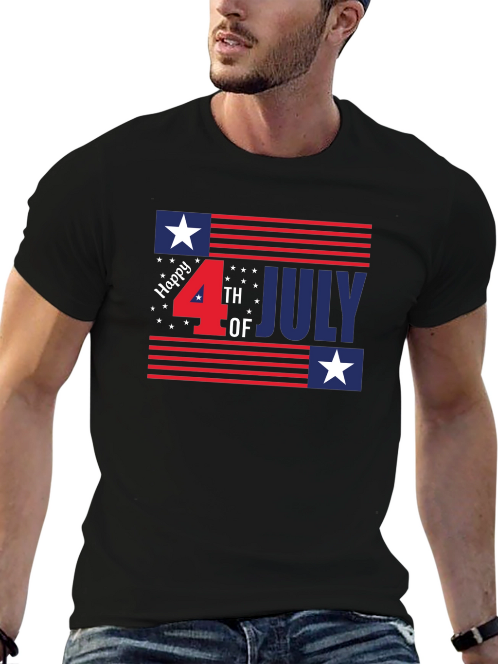 Patriotic Fourth of July Graphic Tee
