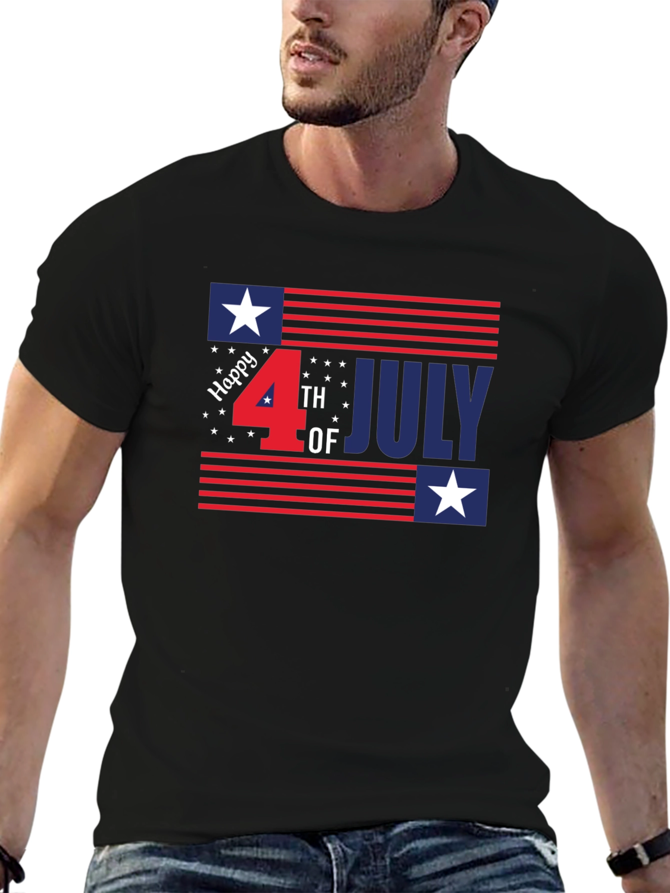 Patriotic Fourth of July Graphic Tee
