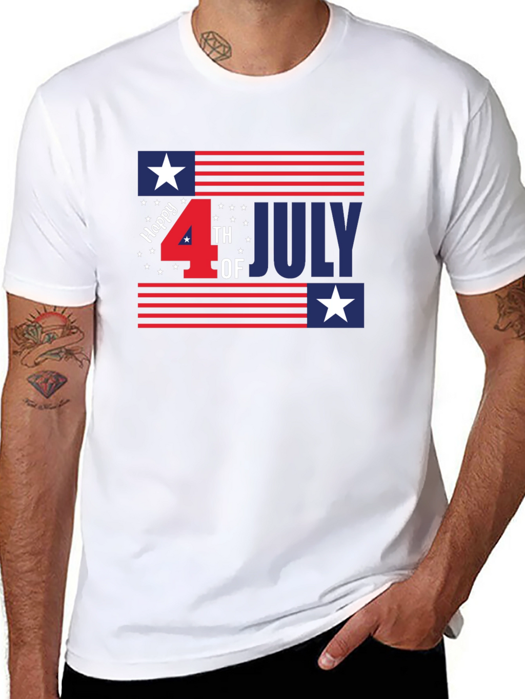 Patriotic Fourth of July Graphic Tee