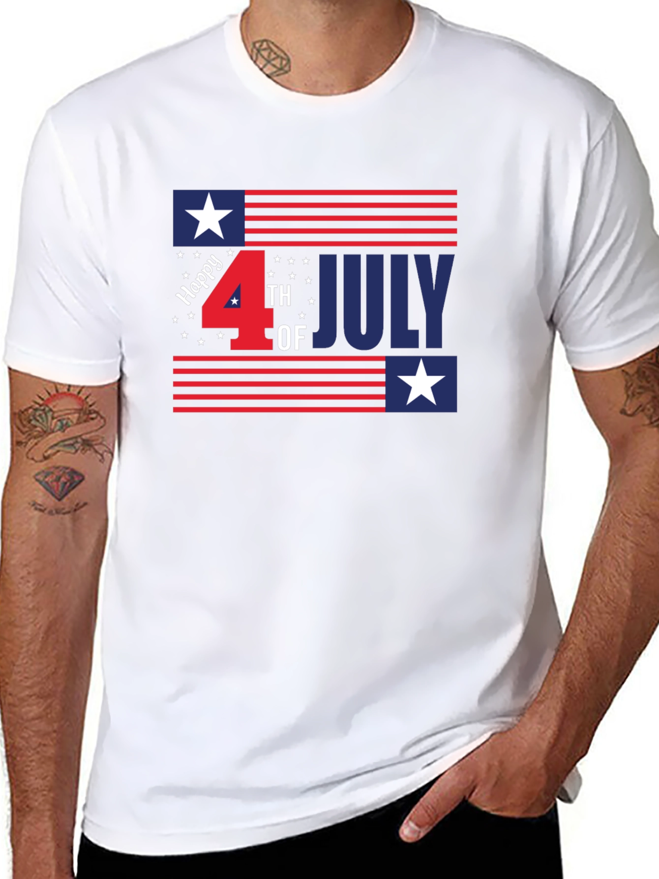 Patriotic Fourth of July Graphic Tee