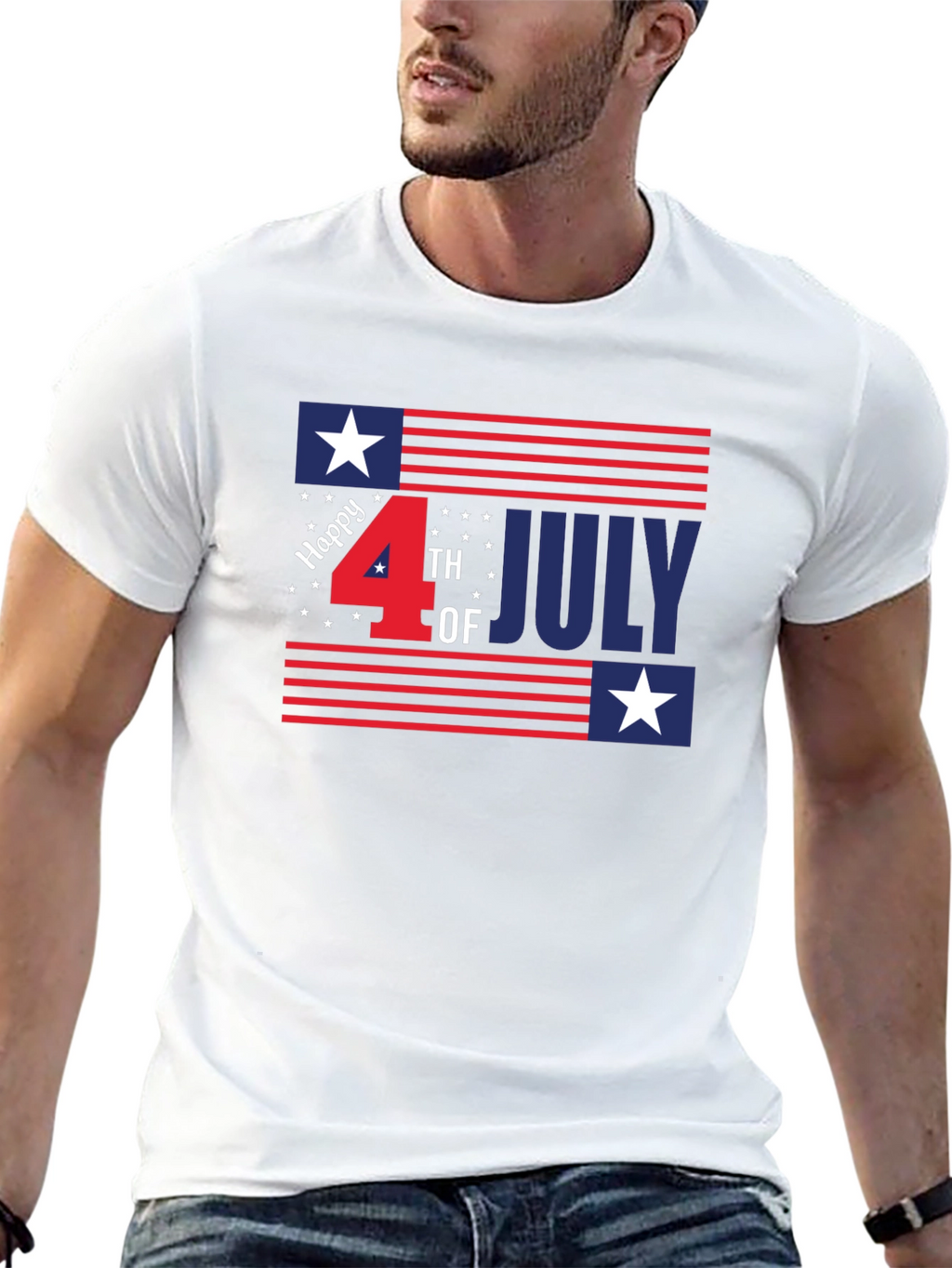 Patriotic Fourth of July Graphic Tee