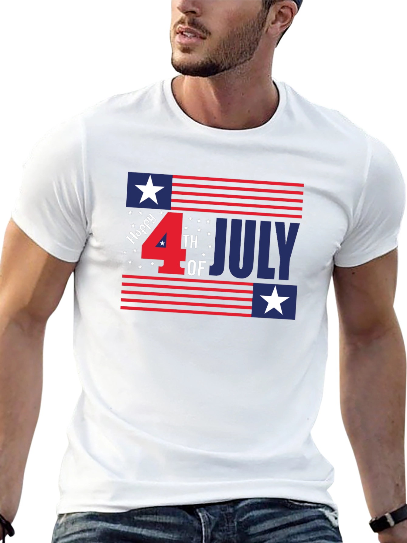 Patriotic Fourth of July Graphic Tee