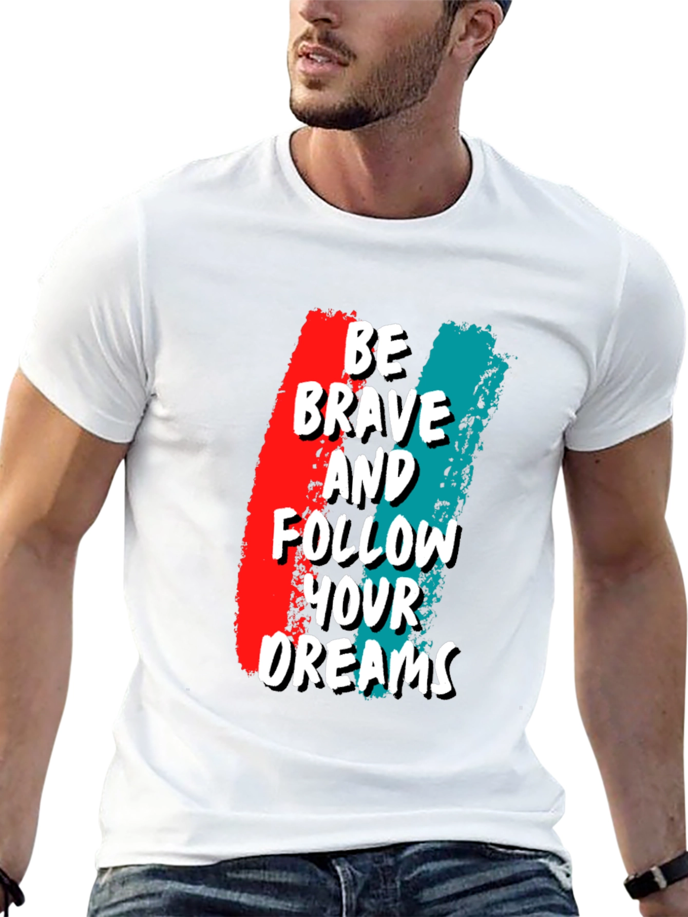 Be Brave Graphic Tee - Motivational T-Shirt