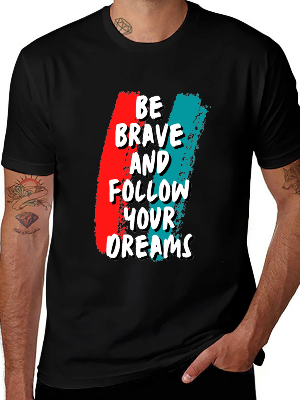 Be Brave Graphic Tee - Motivational T-Shirt