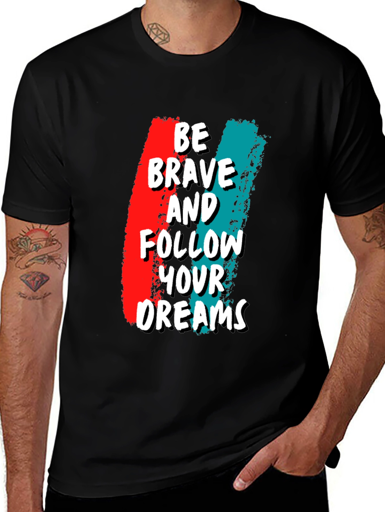 Be Brave Graphic Tee - Motivational T-Shirt
