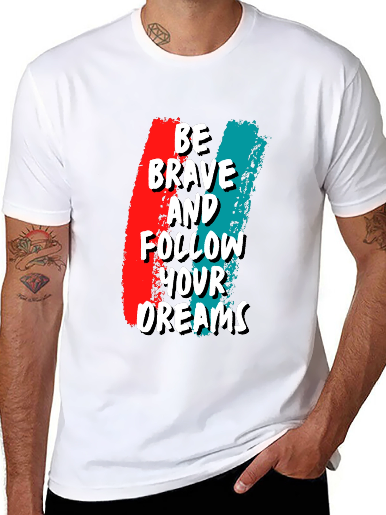 Be Brave Graphic Tee - Motivational T-Shirt
