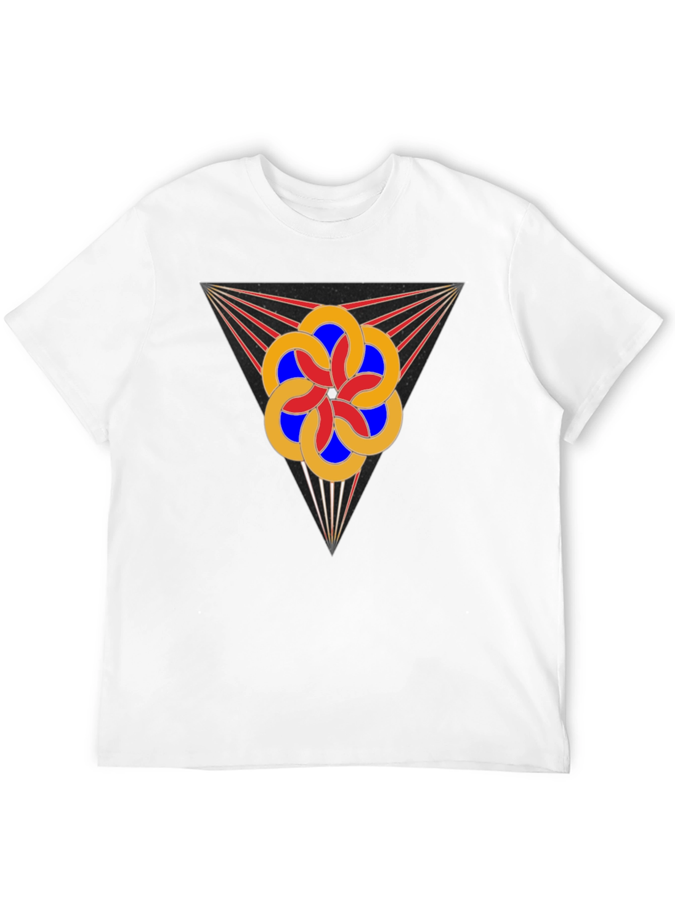 Geometric Flower Tee - Stylish Graphic Design T-Shirt