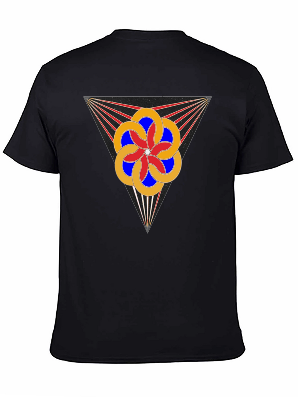 Geometric Flower Tee - Stylish Graphic Design T-Shirt