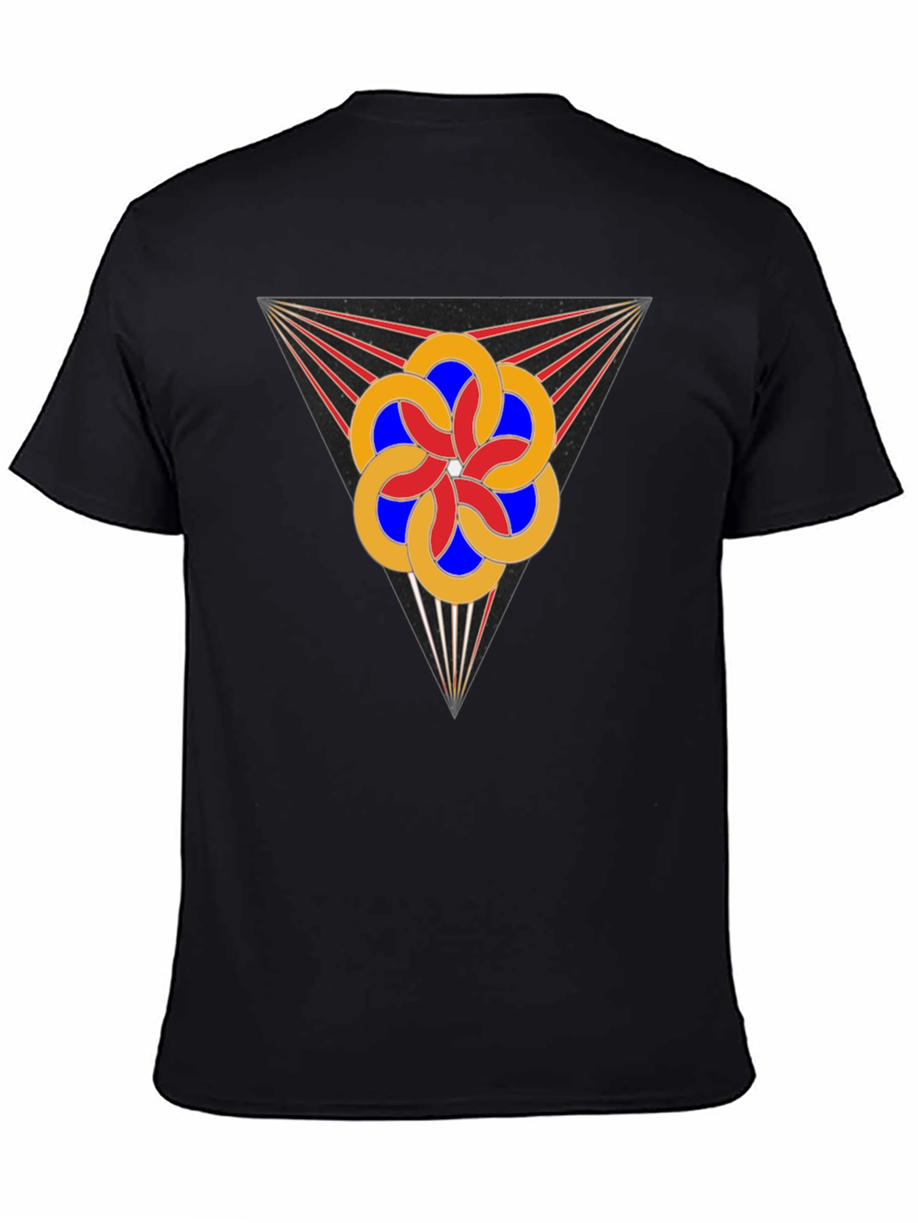 Geometric Flower Tee - Stylish Graphic Design T-Shirt