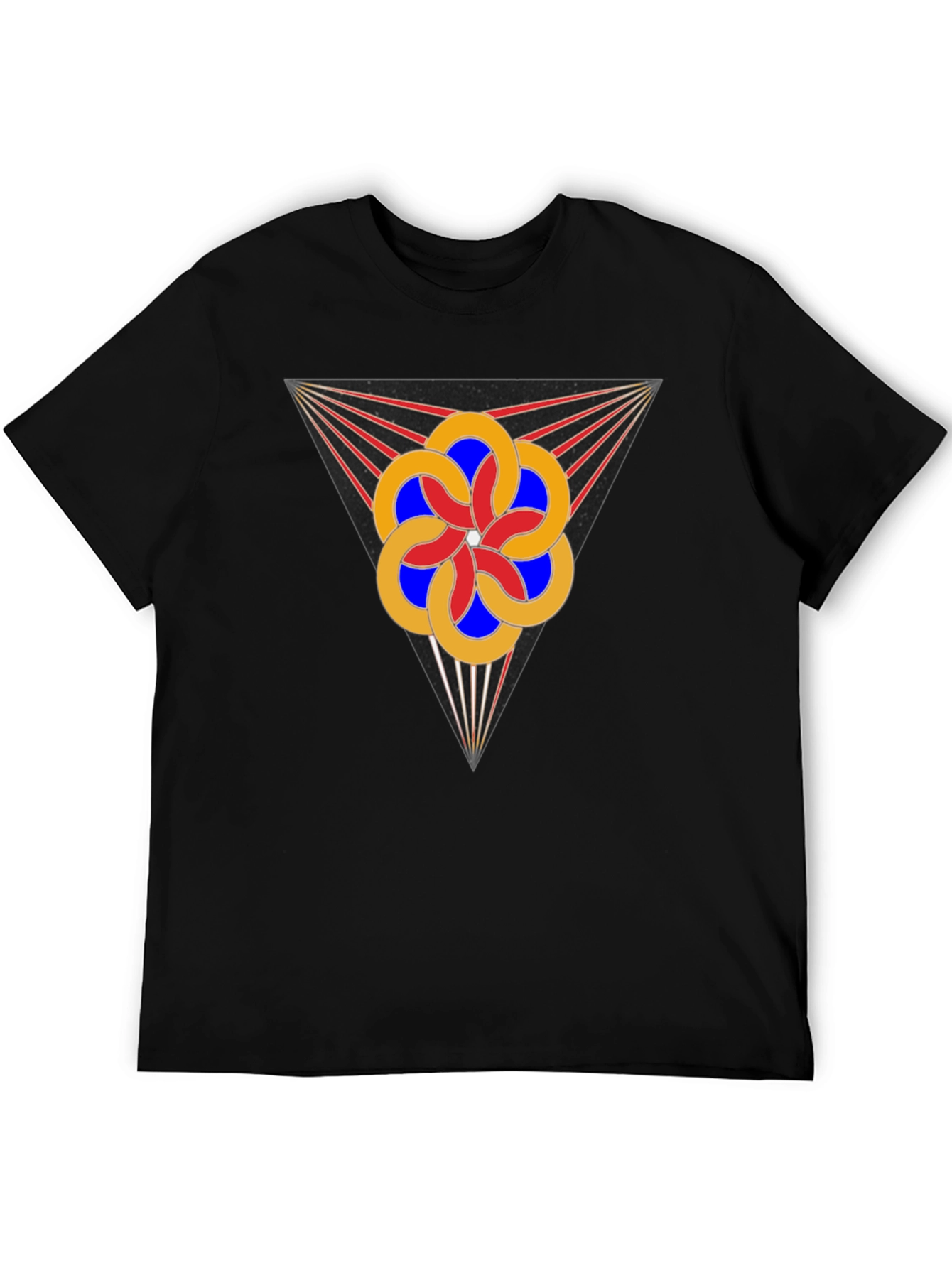 Geometric Flower Tee - Stylish Graphic Design T-Shirt