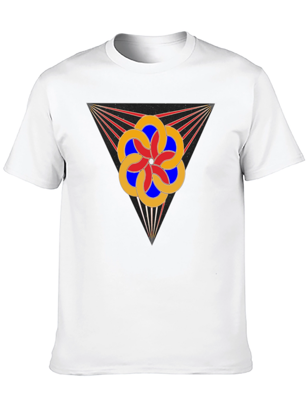 Geometric Flower Tee - Stylish Graphic Design T-Shirt
