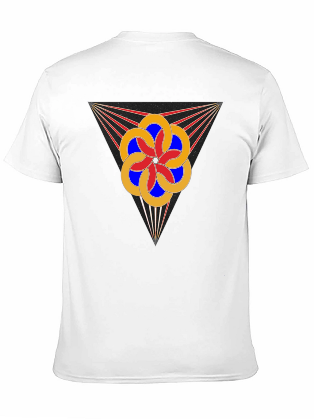 Geometric Flower Tee - Stylish Graphic Design T-Shirt