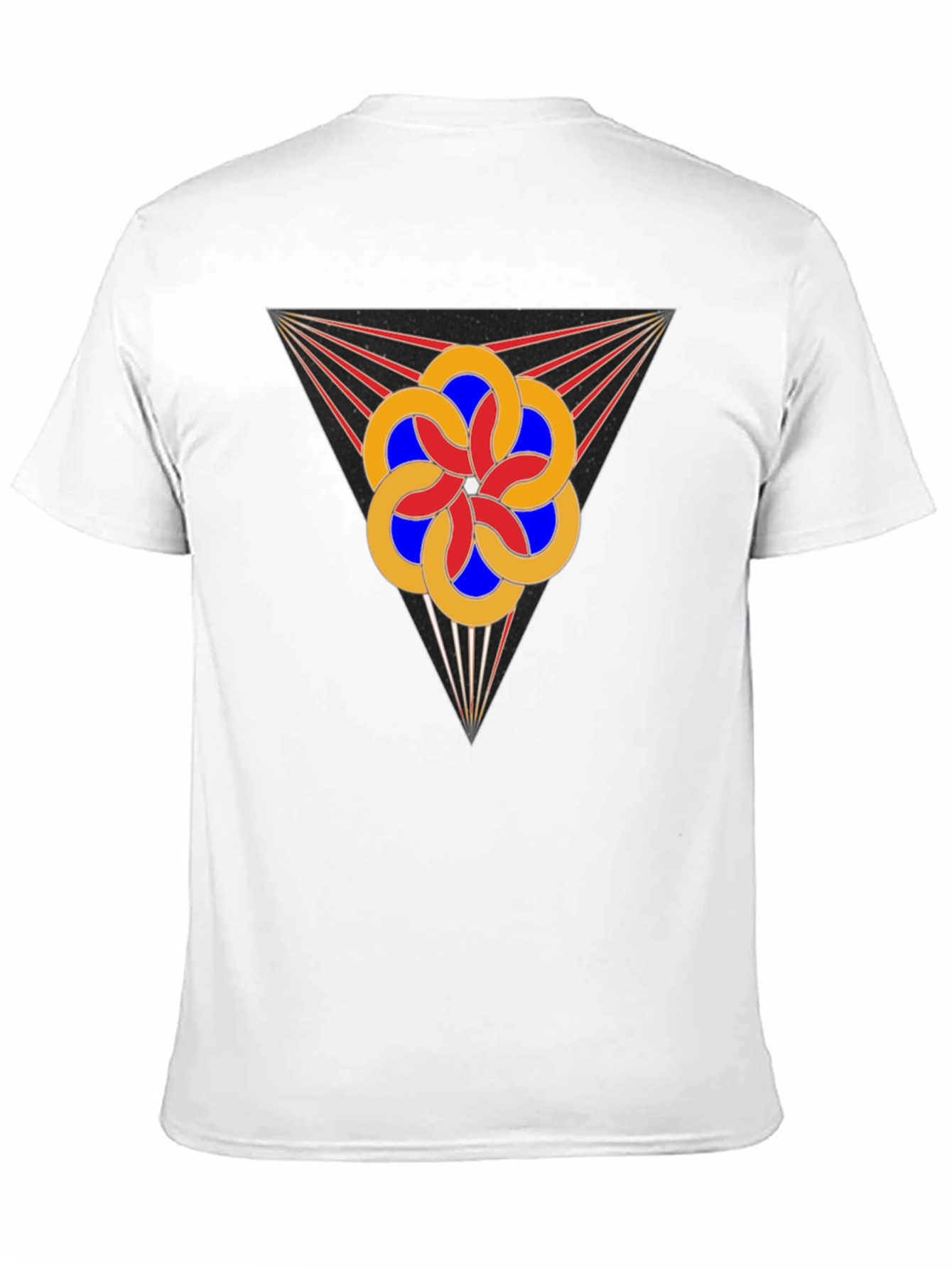 Geometric Flower Tee - Stylish Graphic Design T-Shirt