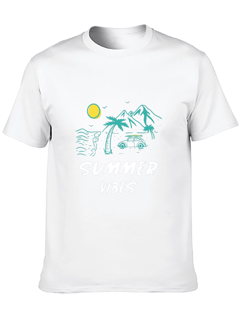 Summer Vibes Graphic T-Shirt - Black
