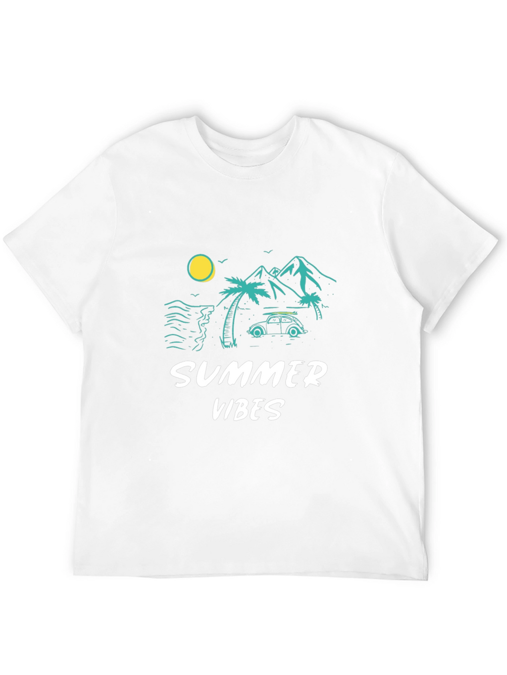 Summer Vibes Graphic T-Shirt - Black