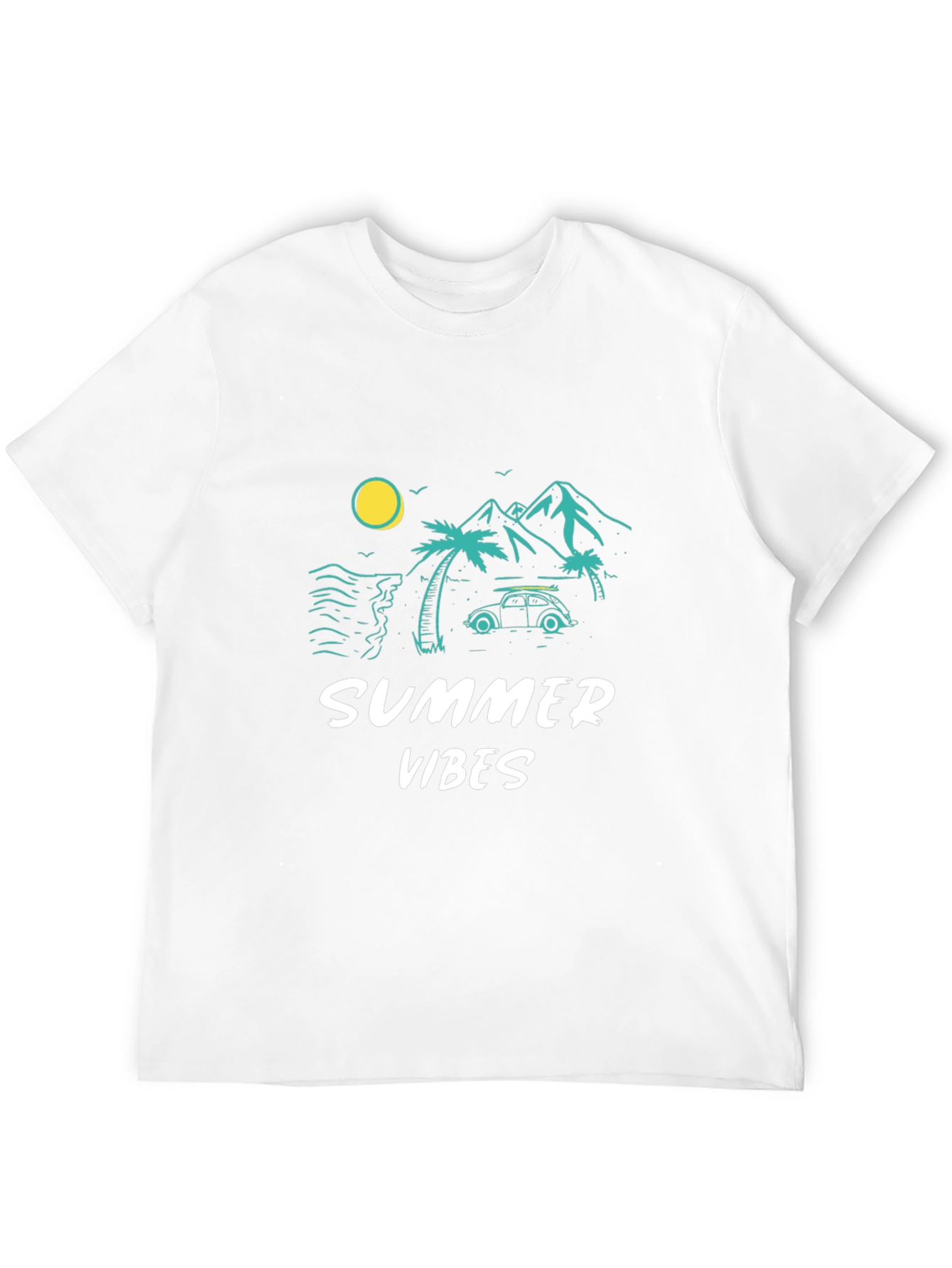 Summer Vibes Graphic T-Shirt - Black
