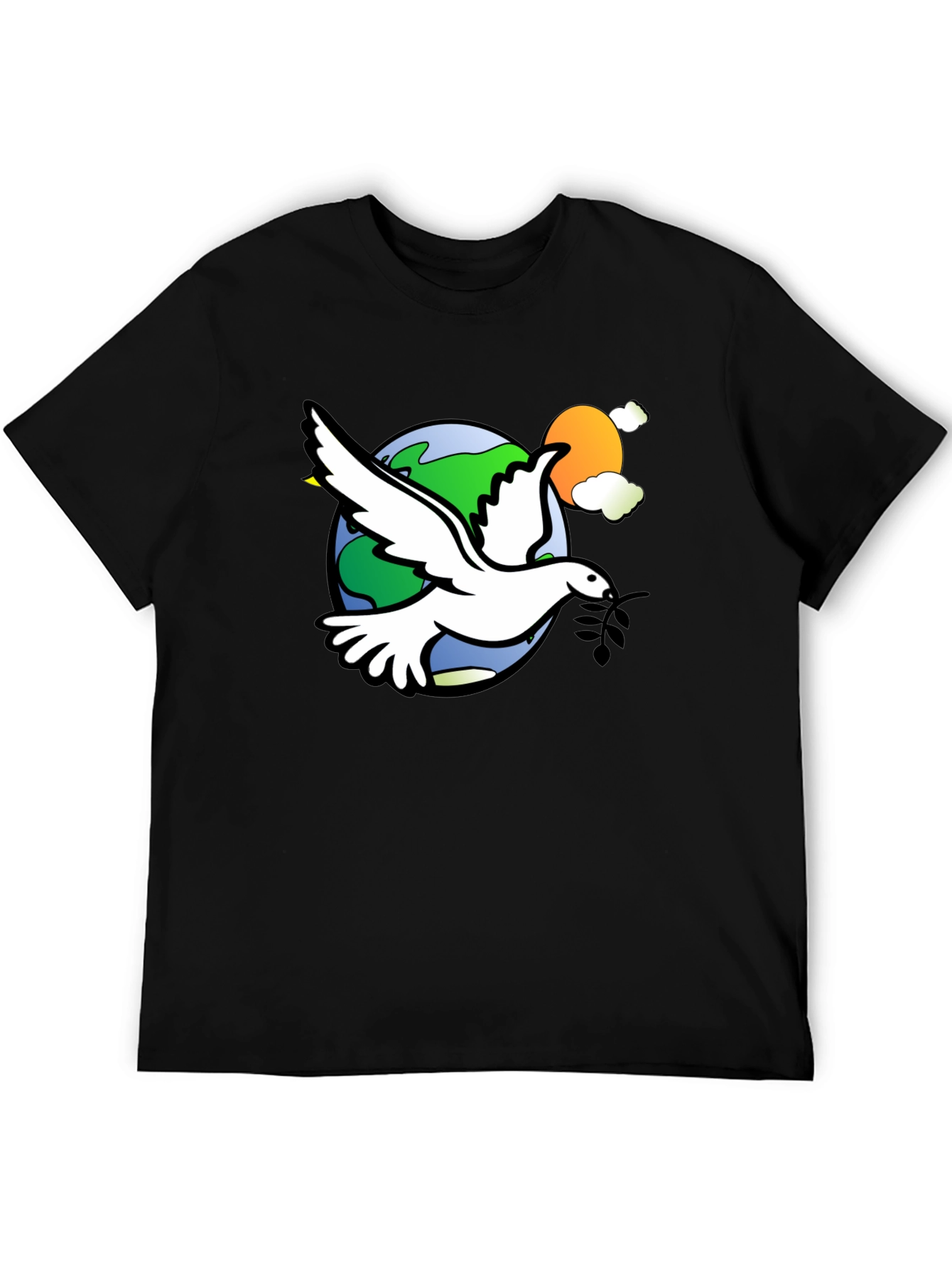 Peace Dove Graphic T-Shirt - Stylish Comfort