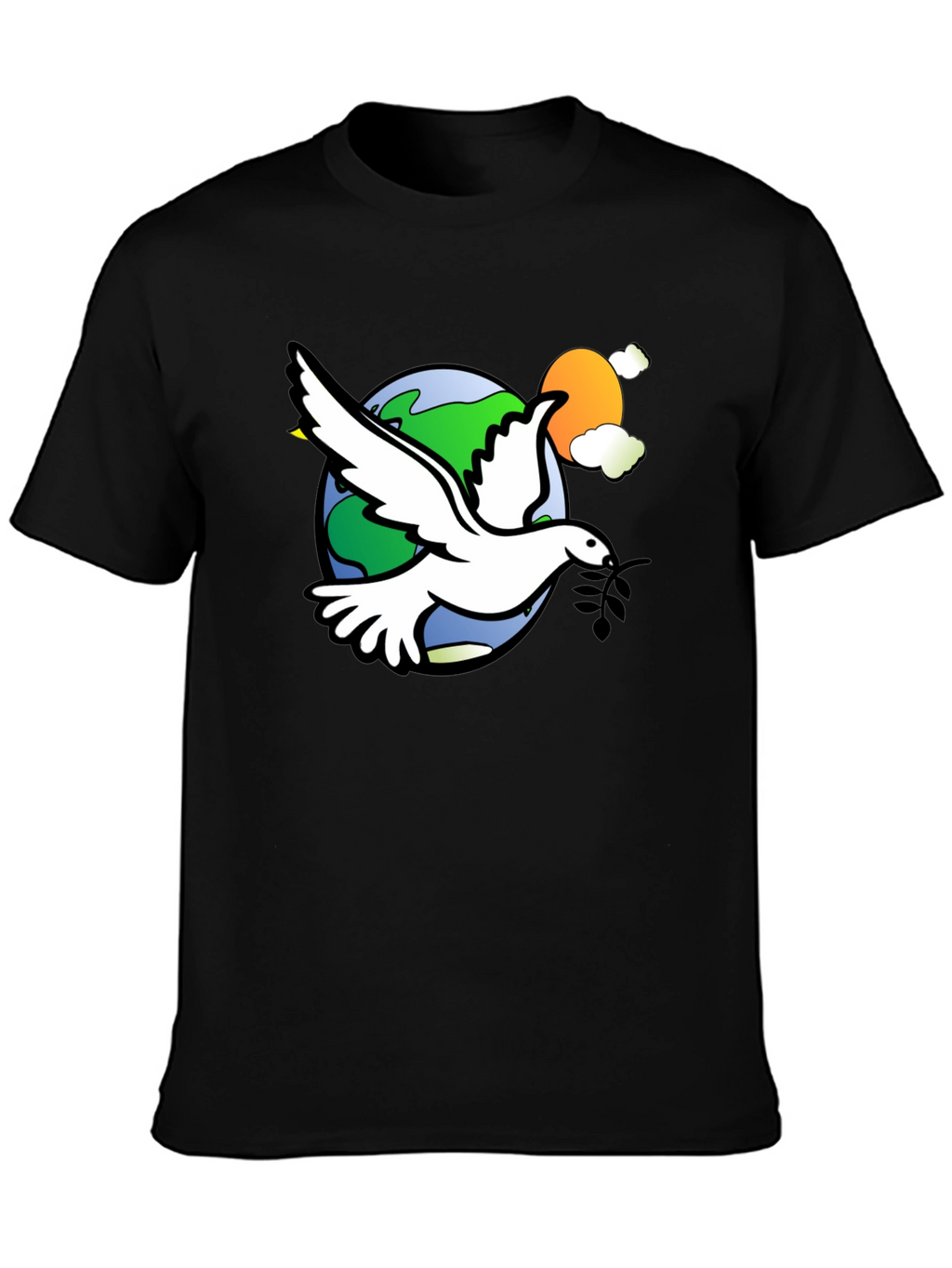 Peace Dove Graphic T-Shirt - Stylish Comfort
