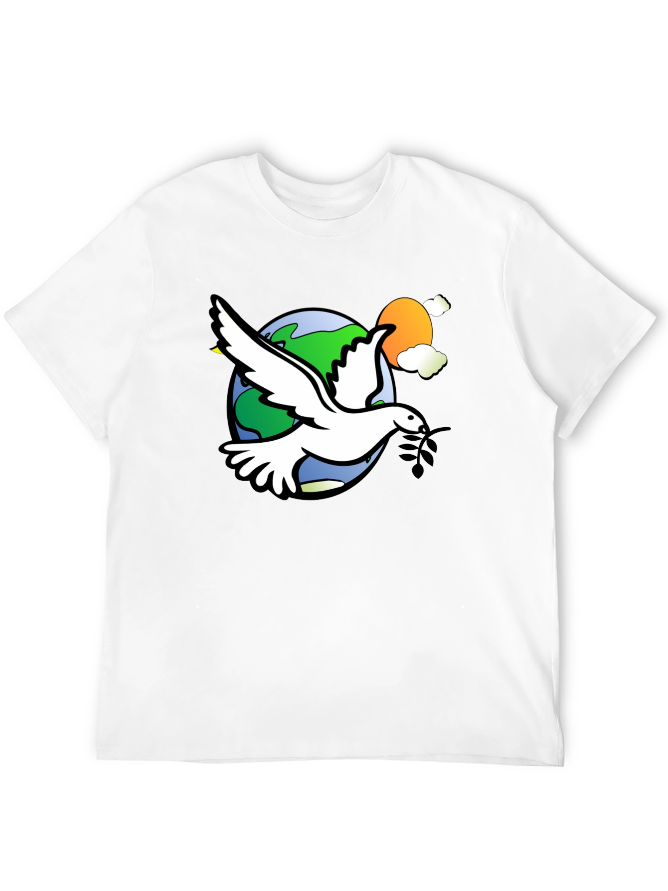Peace Dove Graphic T-Shirt - Stylish Comfort