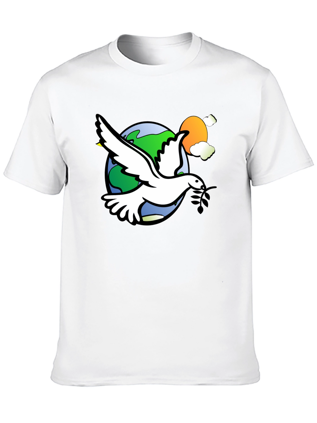 Peace Dove Graphic T-Shirt - Stylish Comfort
