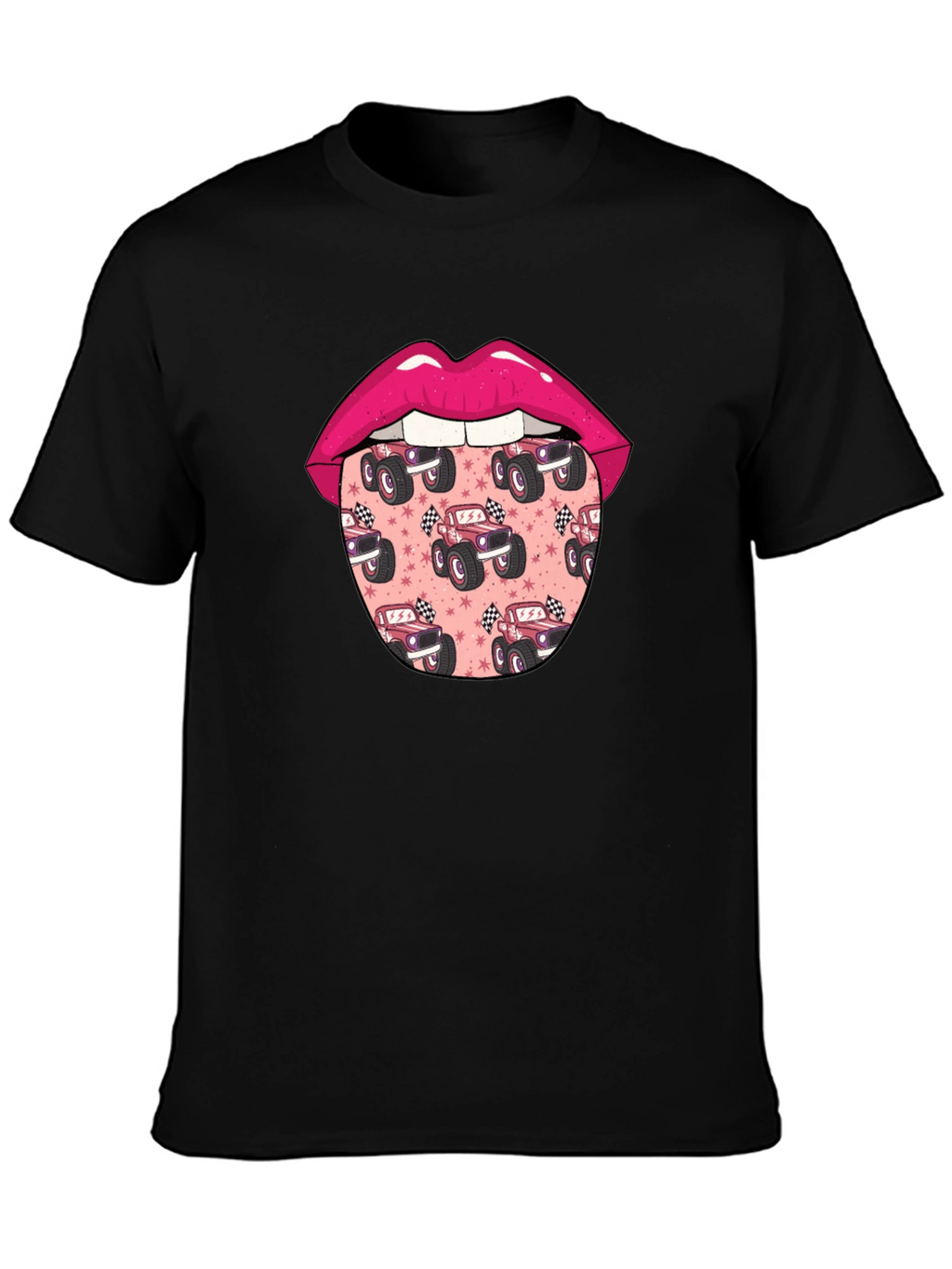 Monster Truck Lips Graphic Tee - Unisex