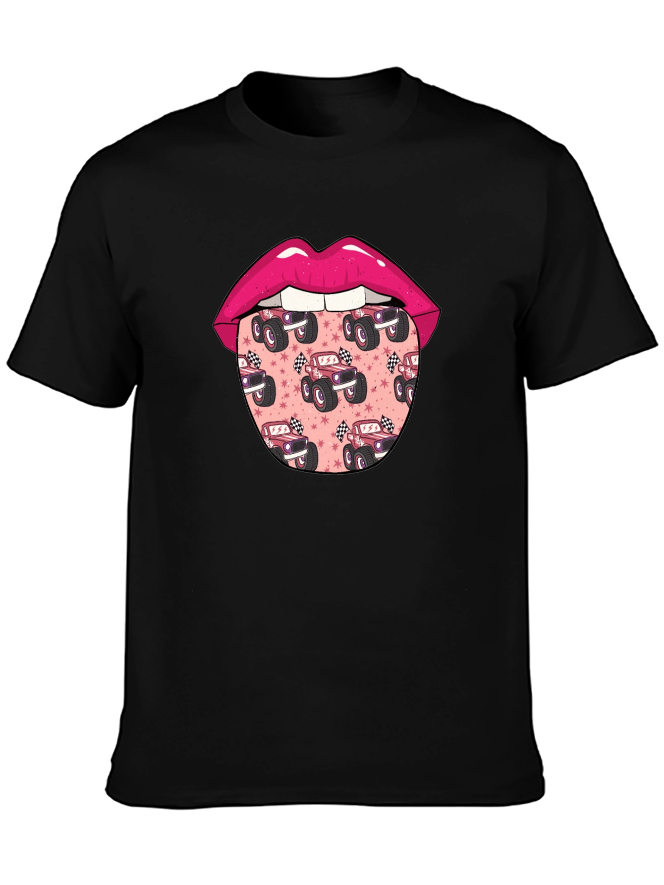 Monster Truck Lips Graphic Tee - Unisex