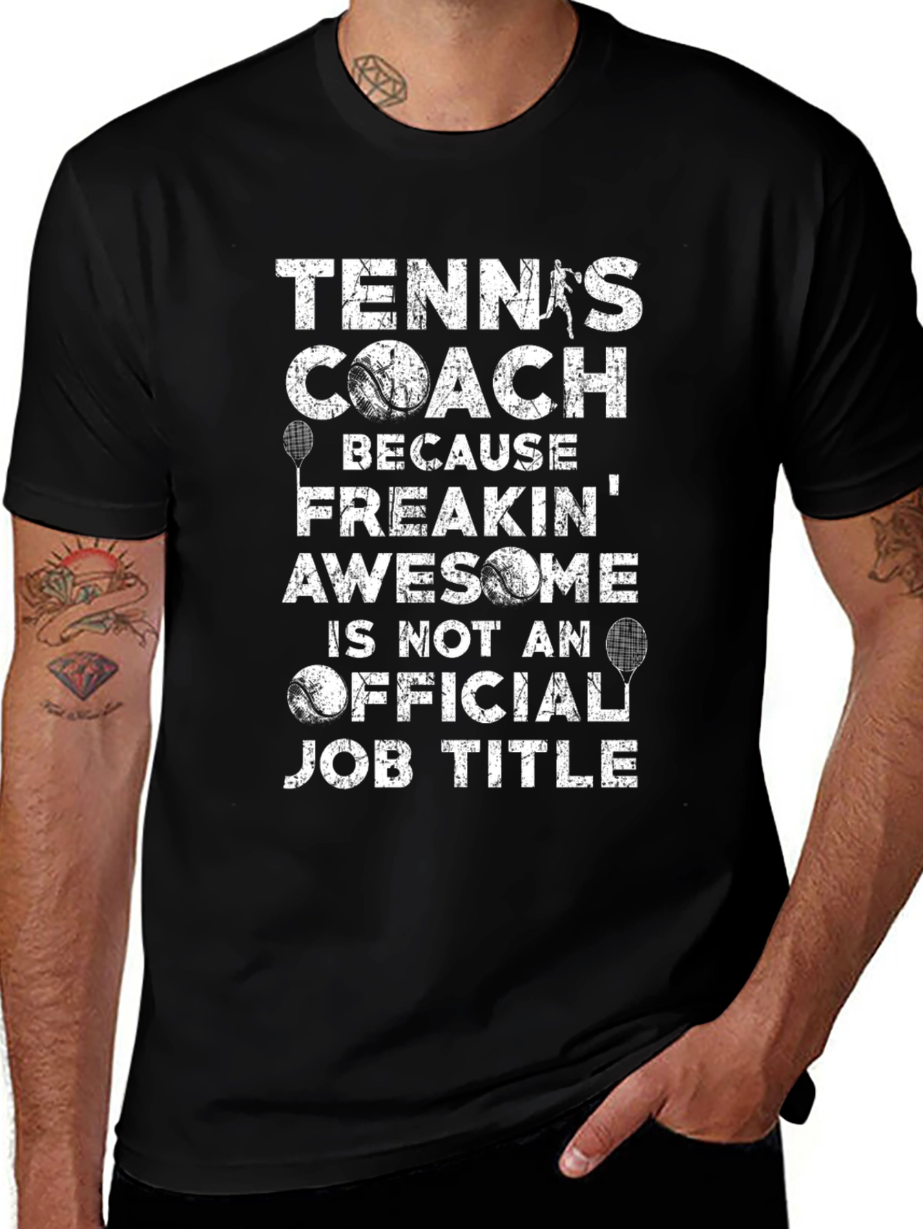 Tennis Coach Graphic T-Shirt