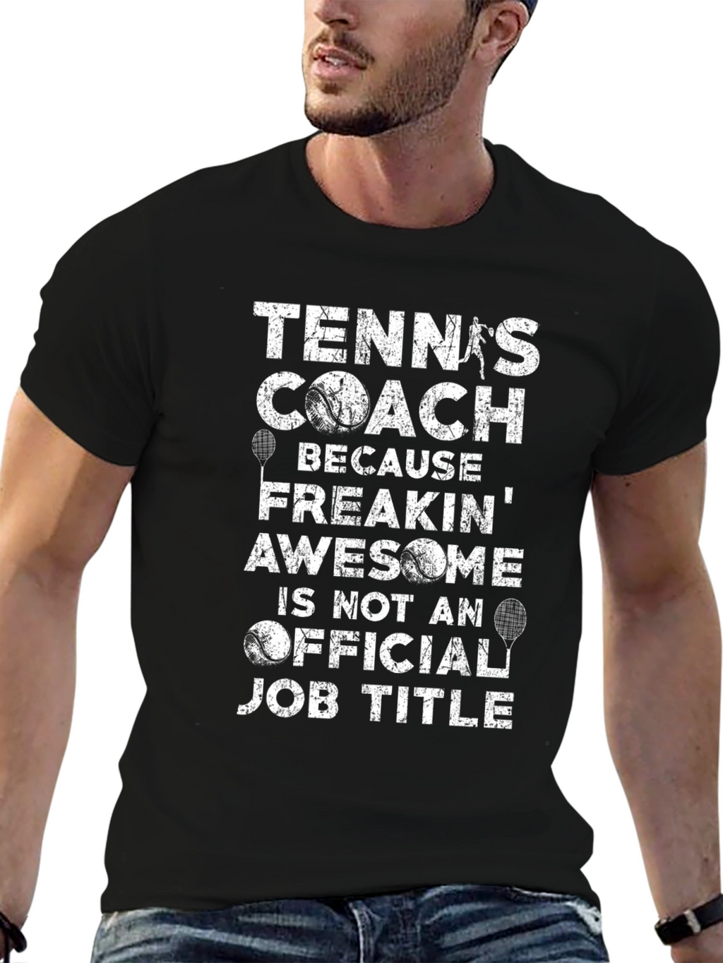 Tennis Coach Graphic T-Shirt